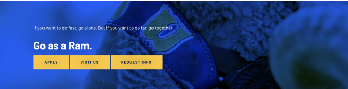 screenshot of the Footer Calls to Action content layout