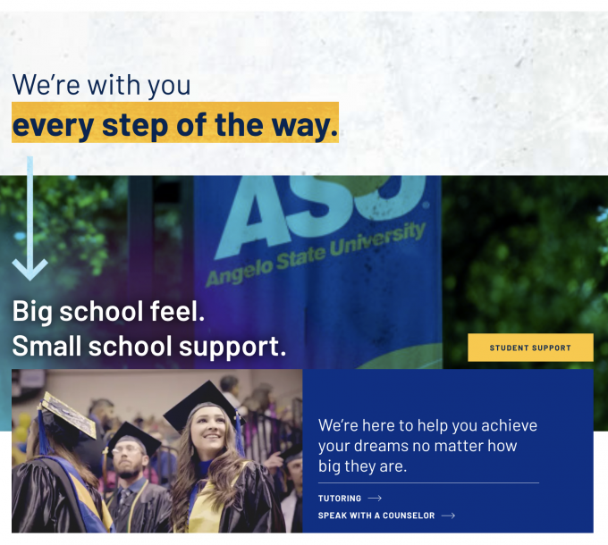 screenshot of the 3-Stack Block content layout