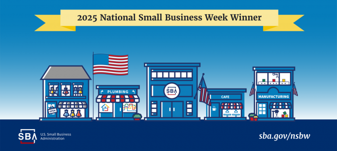 SBA Small Business Week Award 2025 2025 National Small Business Week Winner badge