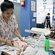 One of Katherine's primary duties was care for newborn infants at Mercy Maternity Center.