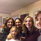Nadia and Julia with their host family, (L-R) Isabel, Maria Paz and Estanislao.