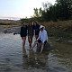 While camping in various national parks, the Field Camp group kept clean by washing in mountain streams.