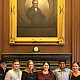 Burch (third from left) spent time with her fellow interns during a visit to the Supreme Court.