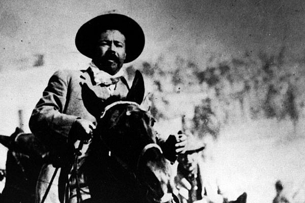 Pancho Villa on horseback