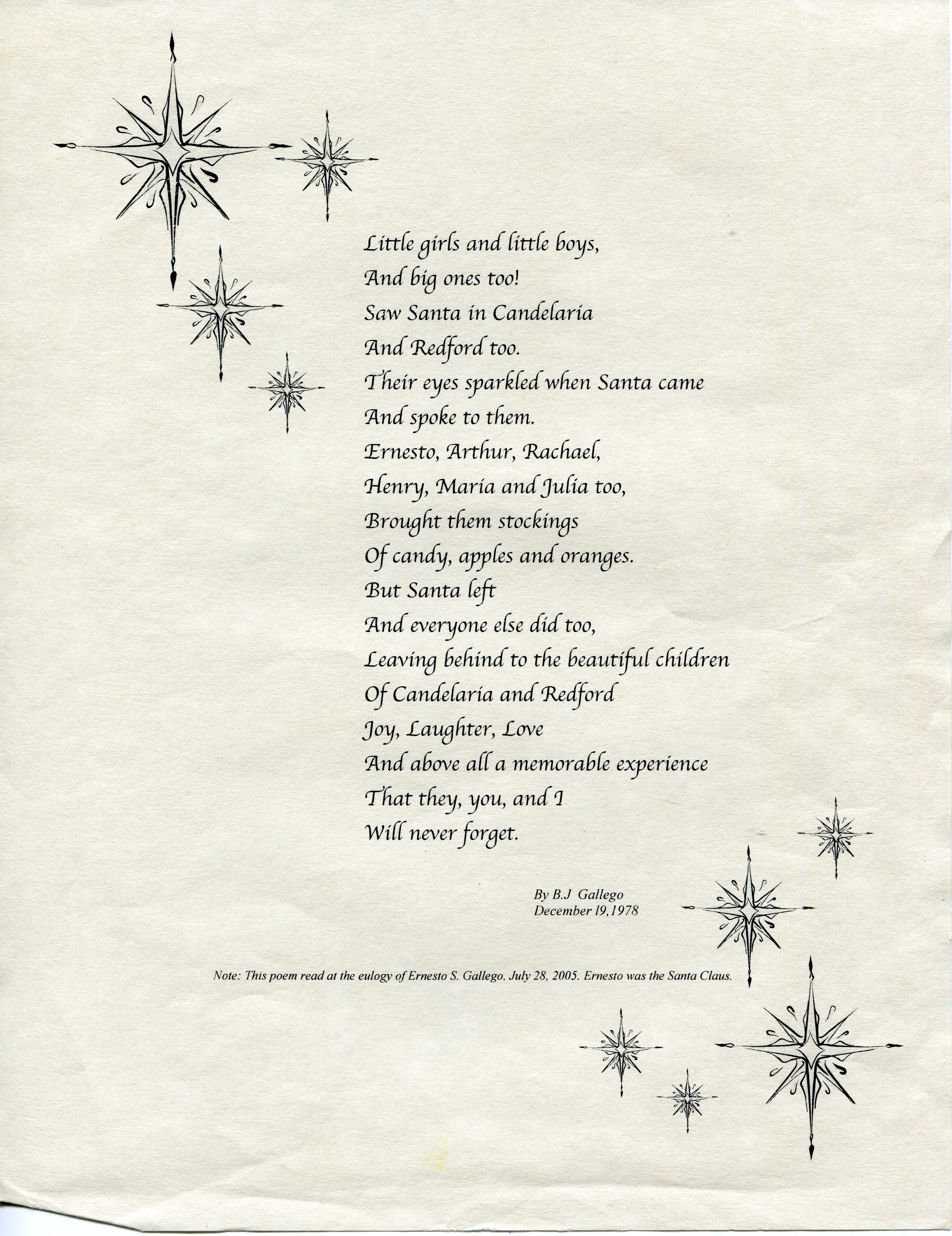 Poem by B.L. Gallego