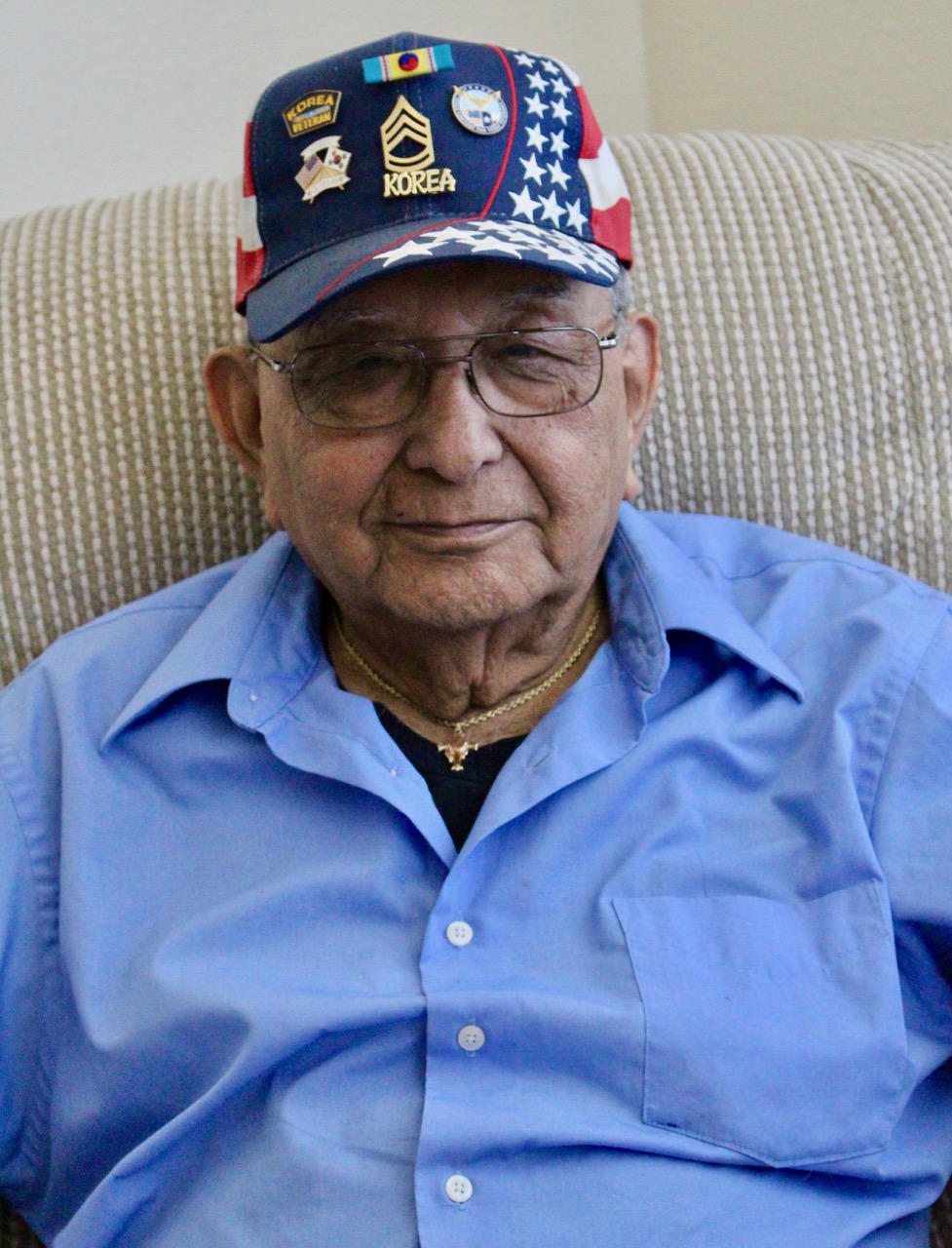 Korean War veteran Ruben Higuanzo in Waco, Texas. (April 2016)