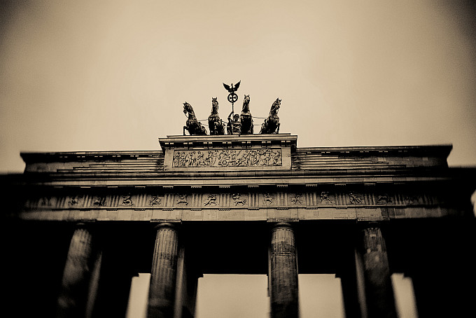Historic Photo of the Brandenburg Gate in Berlin