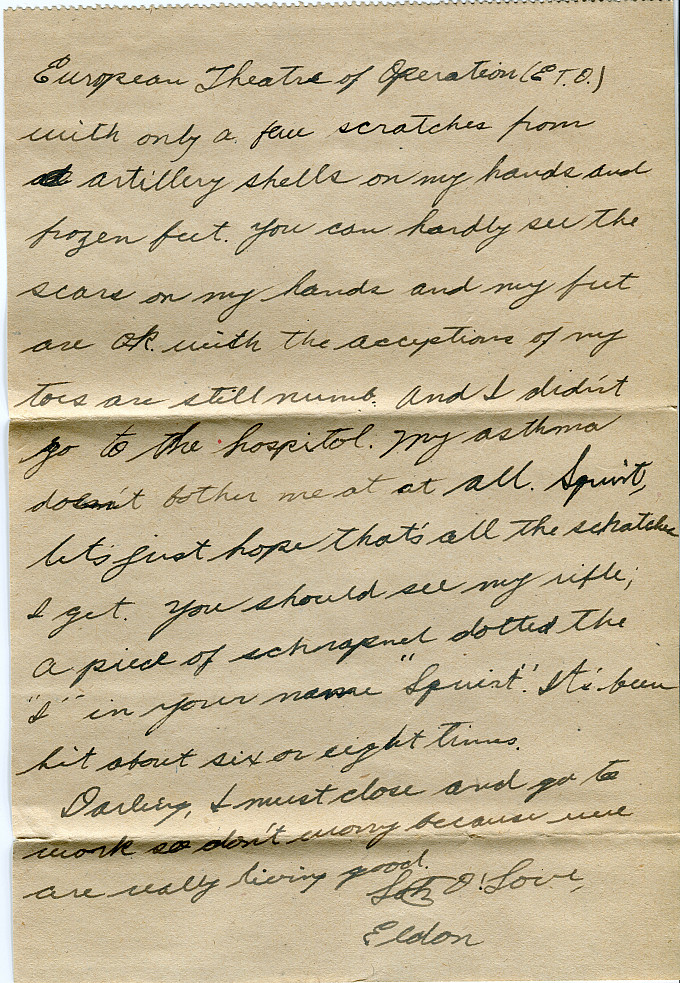 May 3, 1945 Letter, Page 3
