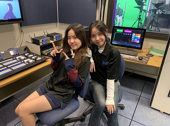 Ram TV Content Producers Eunjung Lee and Nhi Trinh working behind the scenes.