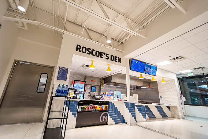 The front of Roscoe's Den in the CAF
