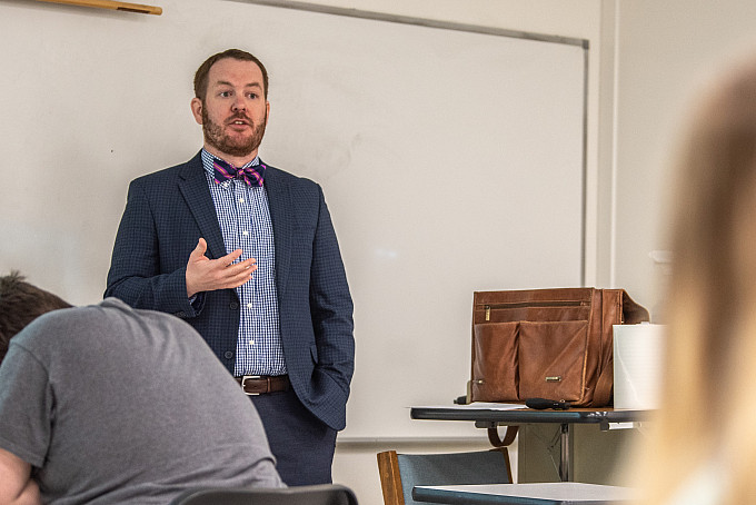 professor lecturing class